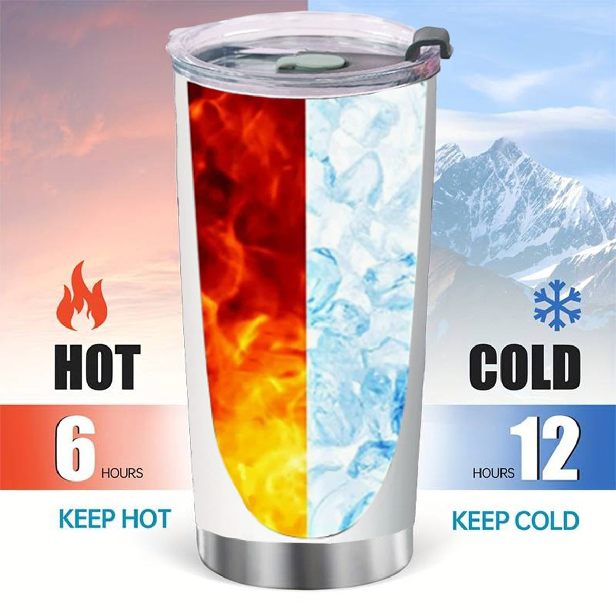 Custom 20 OZ Tumbler With Sliding Lid